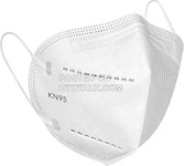 Plain White KN95 Nosemask Facemask With Valve (Respirator)