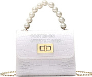 Crocodile Pattern Pearl Hand Gel Crossbody Handbags Small Mi